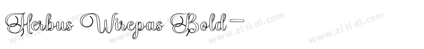 Herbus Wirepas Bold字体转换